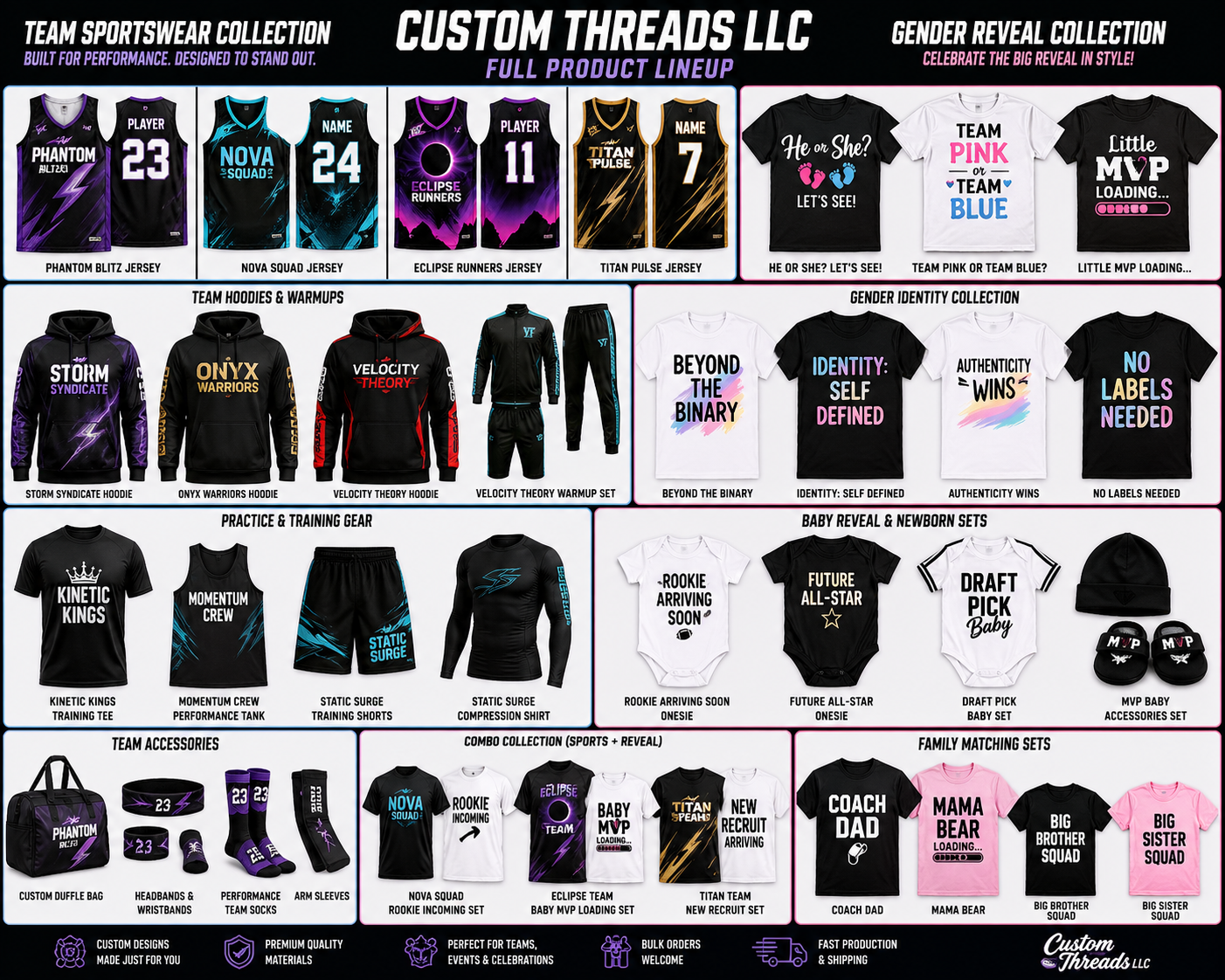 Bulk Apparel Packages (Businesses, Teams & Events) $10-15 Per Shirt